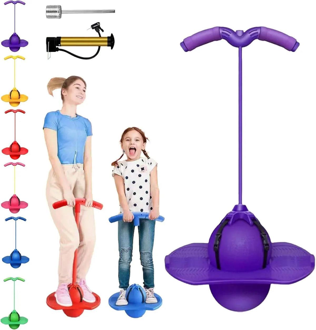 Balance Jumping Ball with Handle and Ball Pump - Buy Online in Pakistan at Cosmia.pk