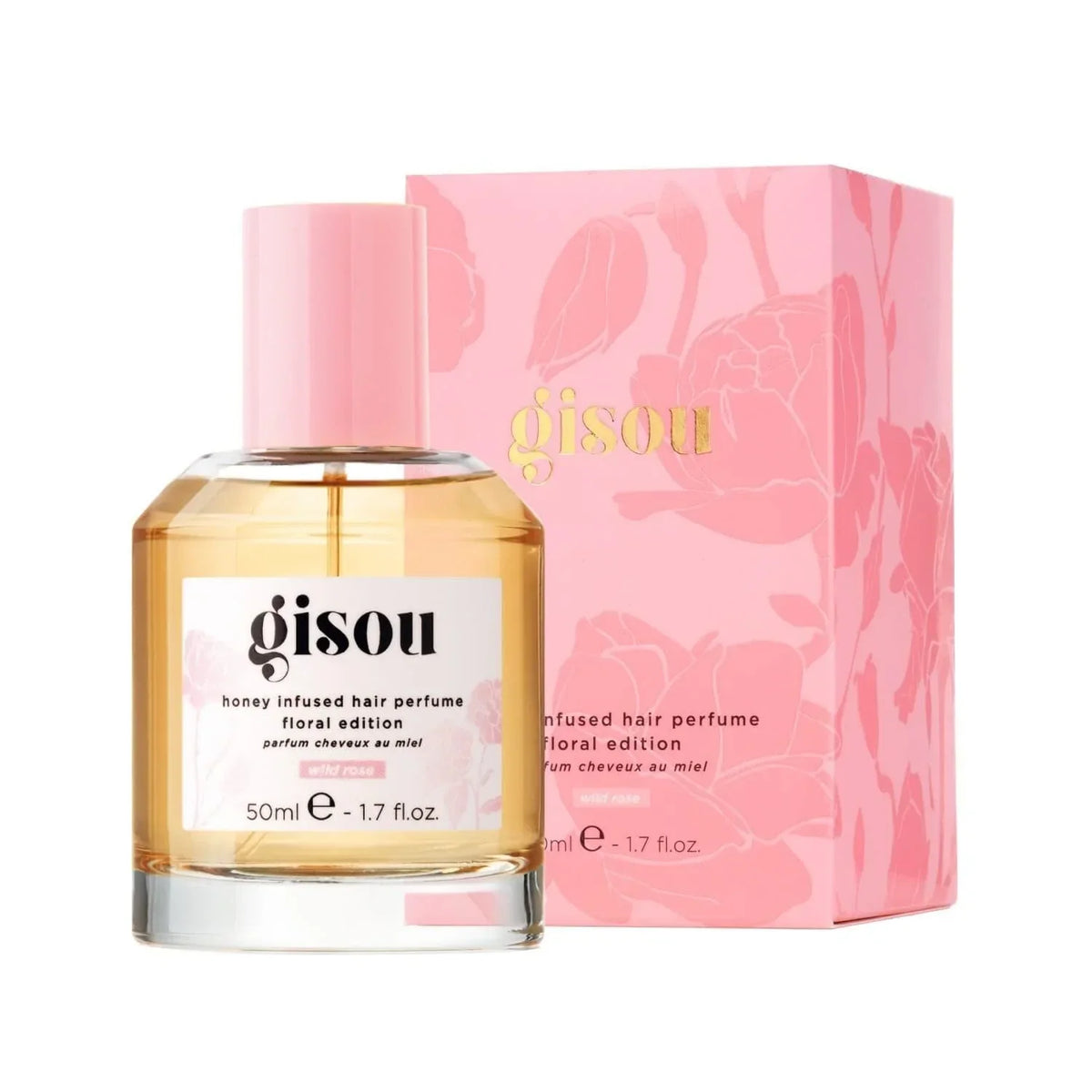 Gisou Honey Infused Hair Perfume Wild Rose - 50ml - Buy Online in Pakistan at Cosmia.pk