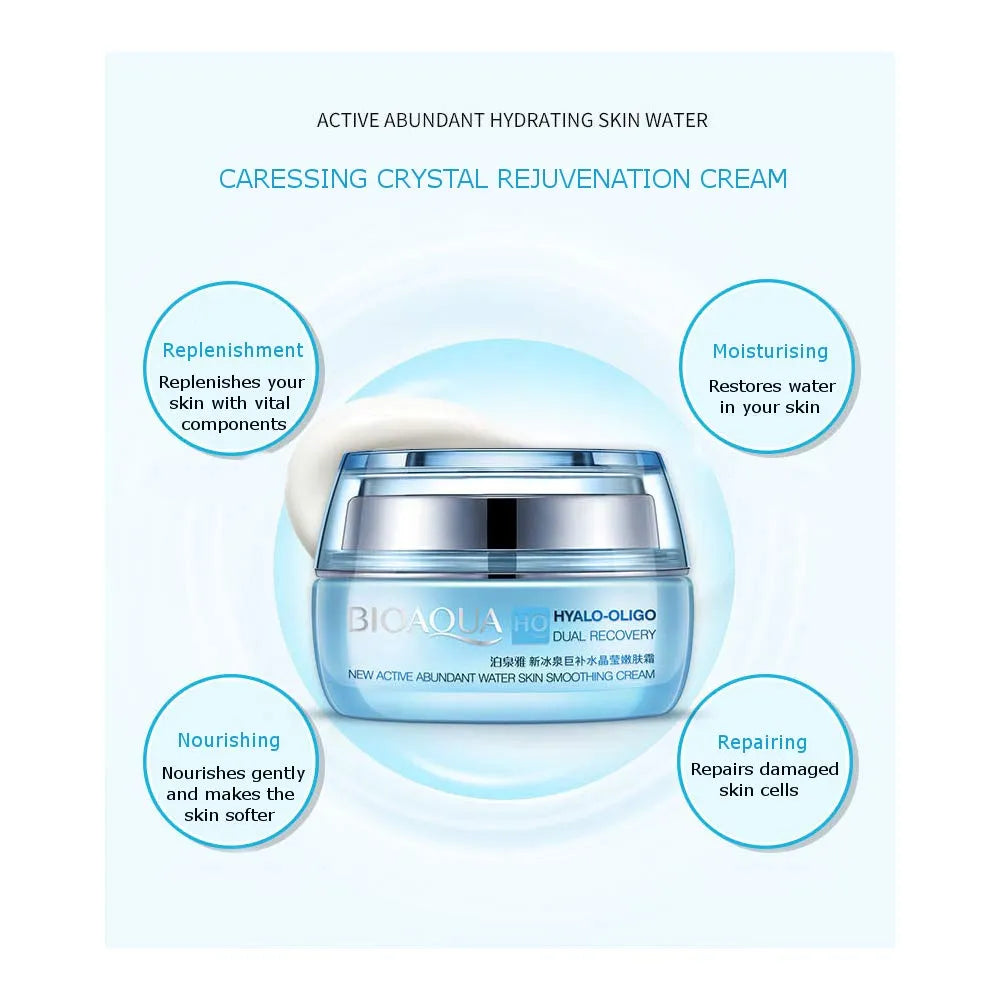 BIOAQUA Hyalo-Oligo Dual Recovery Moisturizing Facial Cream - 50g - Buy Online in Pakistan at Cosmia.pk