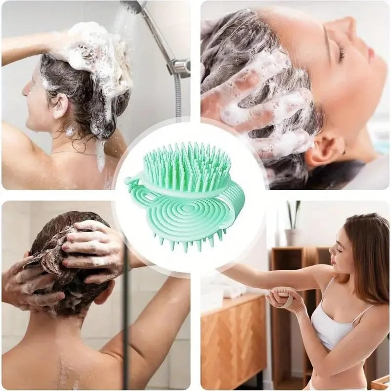 2 In 1 Double Sided Shampoo Brush Silicone Soft - Buy Online in Pakistan at Cosmia.pk