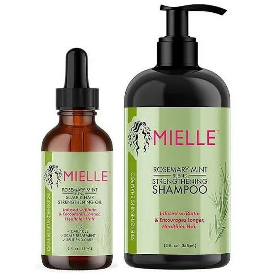 Mielle Organics Rosemary Mint Strengthening Hair Oil & Shampoo - Buy Online in Pakistan at Cosmia.pk