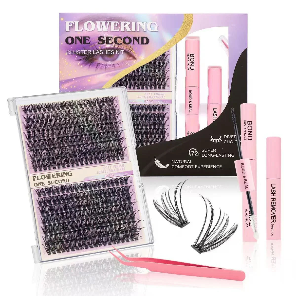 Flowering One Second Cluster Lashes Kit - Buy Online in Pakistan at Cosmia.pk