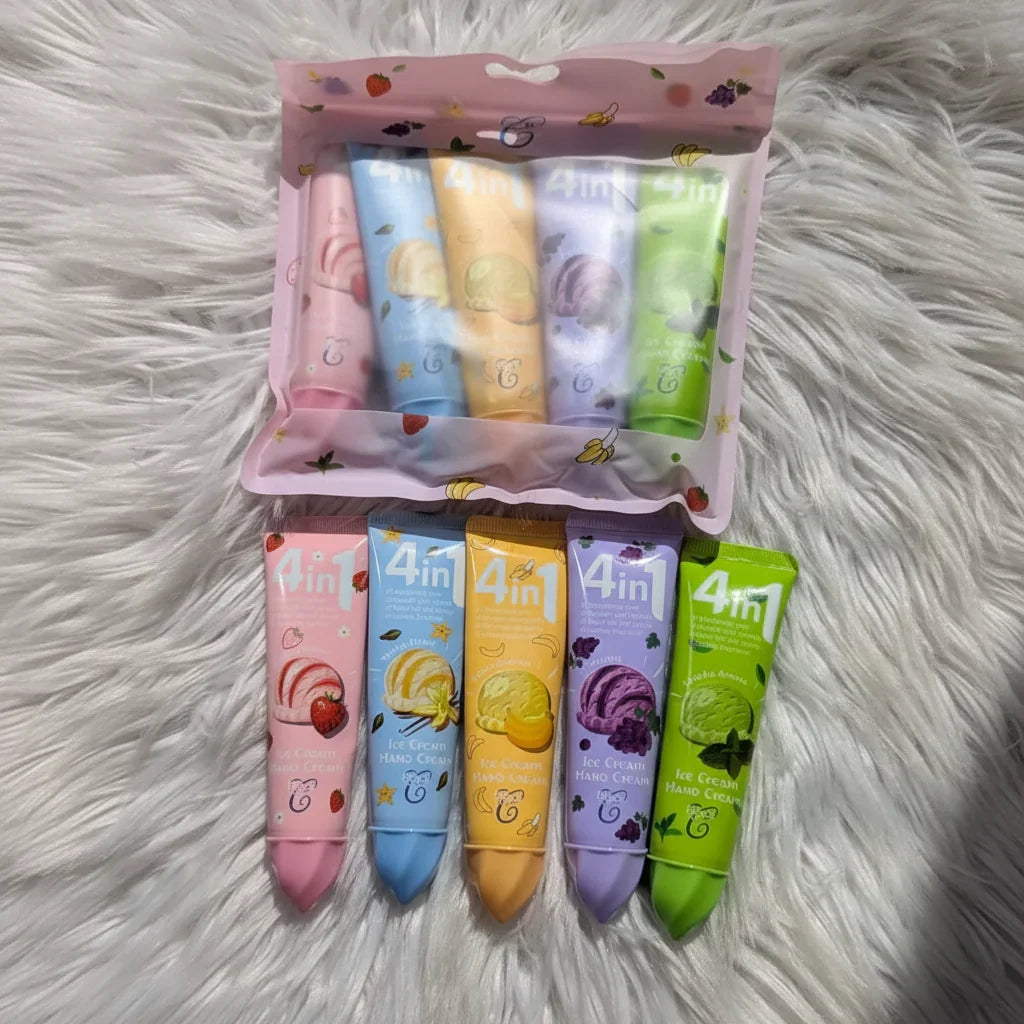 Etacs House Icecream 4 in 1 Hand Cream - 5Pcs - Buy Online in Pakistan at Cosmia.pk