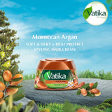 Vatika Naturals Soft & Silky Styling Hair Cream with Moroccan Argan 140ml - Buy Online in Pakistan at Cosmia.pk