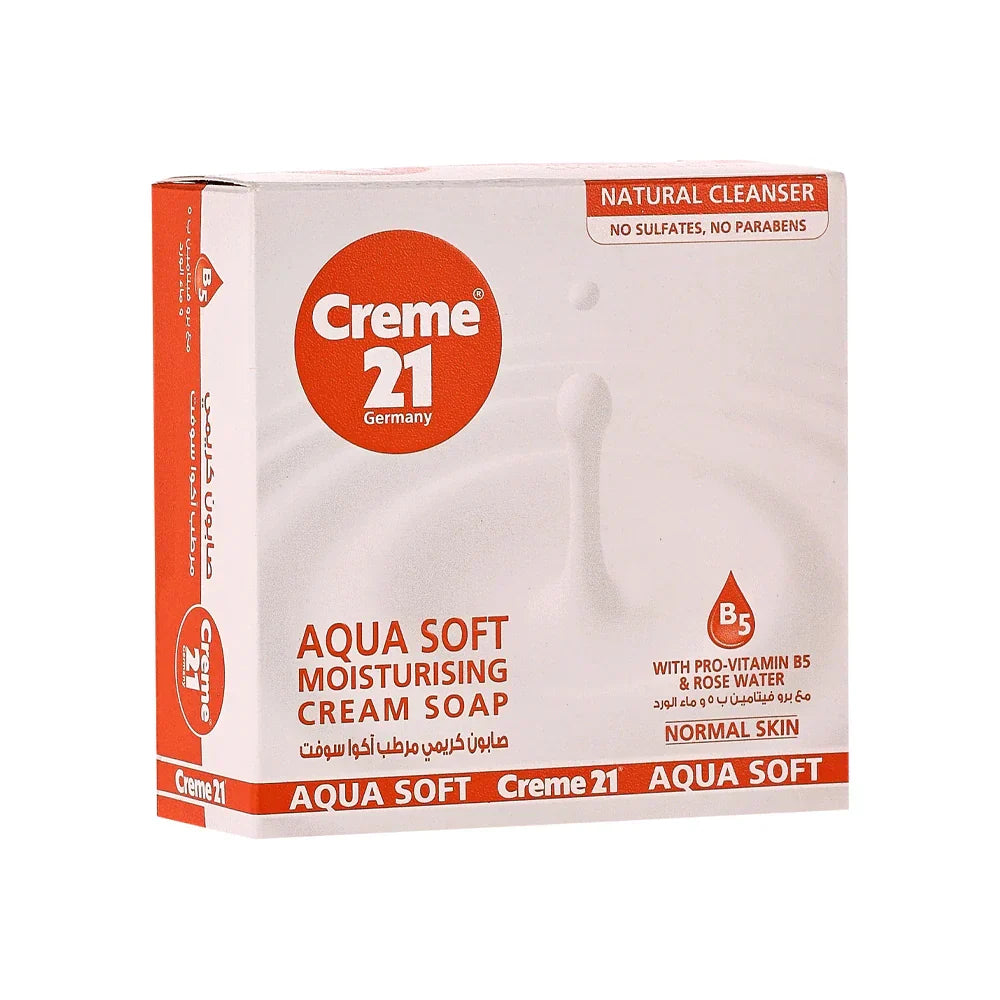 Cream 21 Aqua Soft Moisturising Cream Soap - 125g - Buy Online in Pakistan at Cosmia.pk