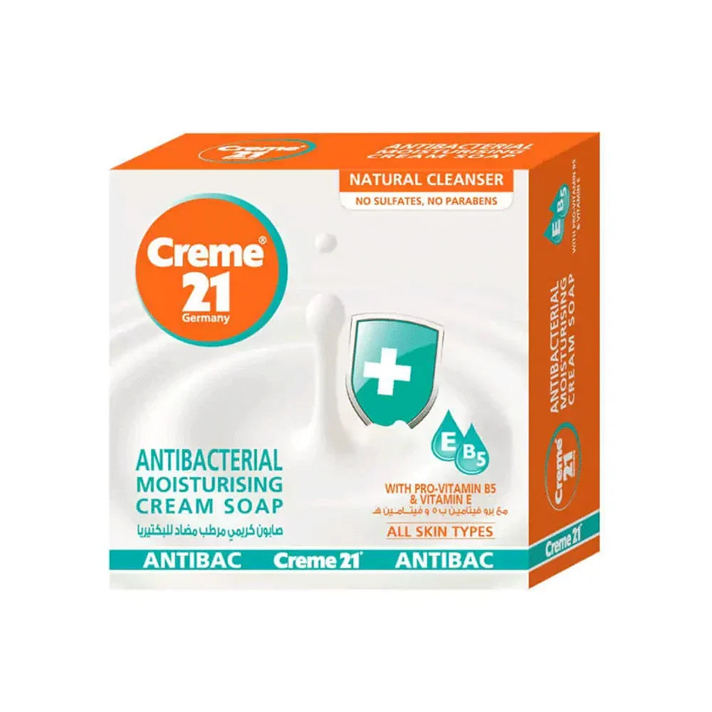 Cream 21 Antibacterial Moisturising Cream Soap - 125g - Buy Online in Pakistan at Cosmia.pk