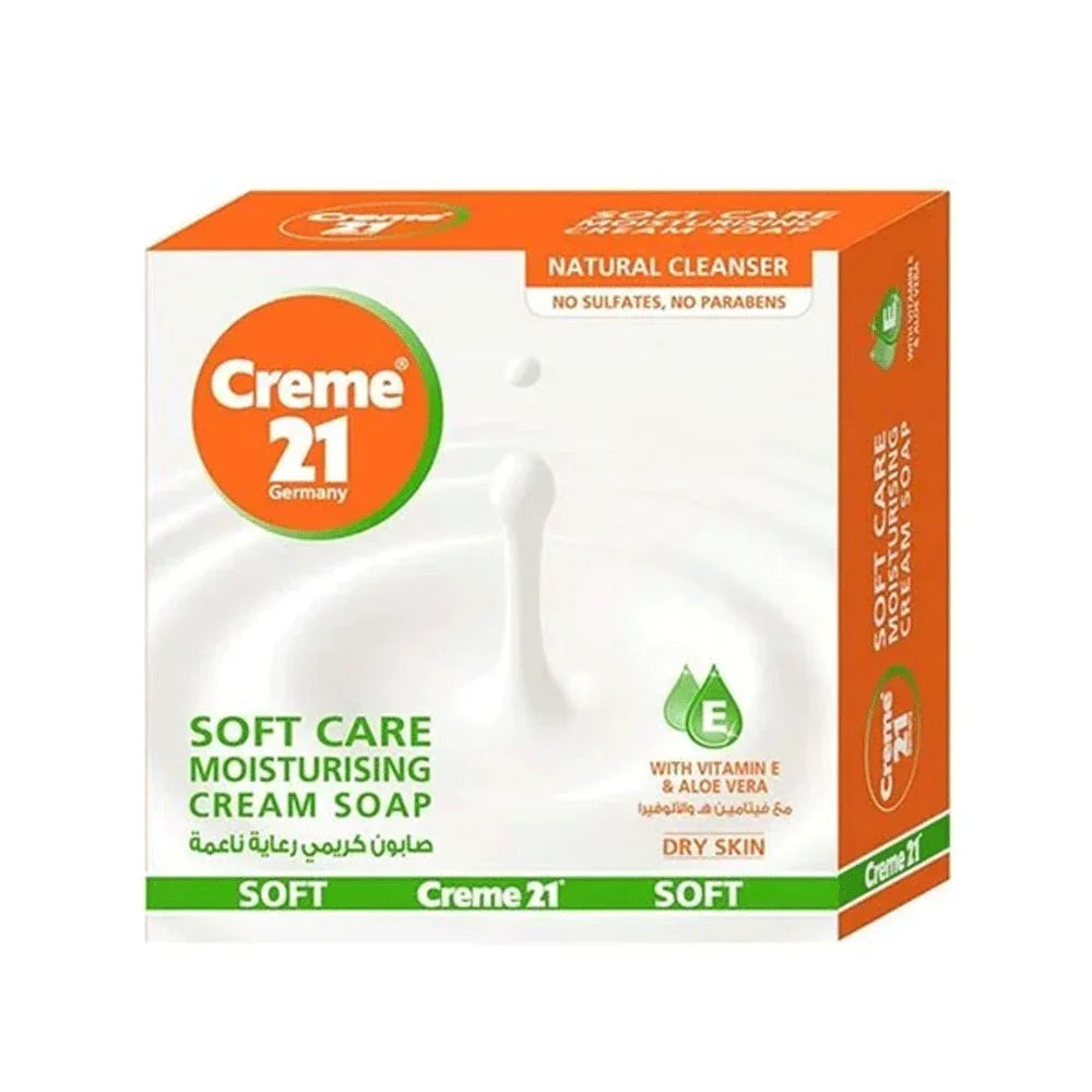 Cream 21 Soft Care Moisturising Cream Soap - 125g - Buy Online in Pakistan at Cosmia.pk