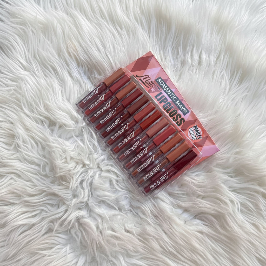 Romantic May Matte Lipgloss - 12Pcs - Buy Online in Pakistan at Cosmia.pk
