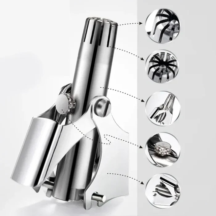 Mini Portable Stainless Steel Manual Nose Hair Trimmer - Buy Online in Pakistan at Cosmia.pk