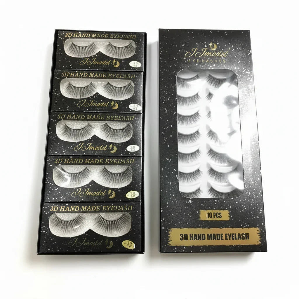 JJ Model 3D Hand Made Eyelashes - 10 Pcs - Buy Online in Pakistan at Cosmia.pk