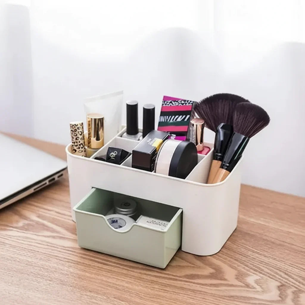 Cosmetic Makeup Organizers 7 Compartments with 1 Drawer Storage Box - Buy Online in Pakistan at Cosmia.pk