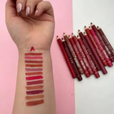 Lareen Makeup Matte Lip Pencil Pack of 12 - Buy Online in Pakistan at Cosmia.pk
