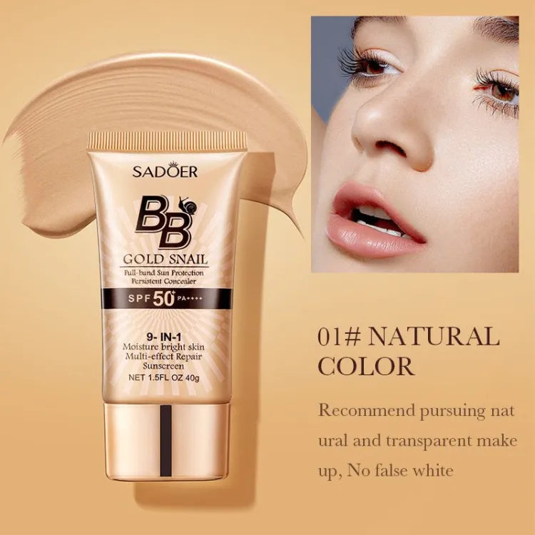 Sadoer Gold Snail Sunscreen BB Cream - Buy Online in Pakistan at Cosmia.pk