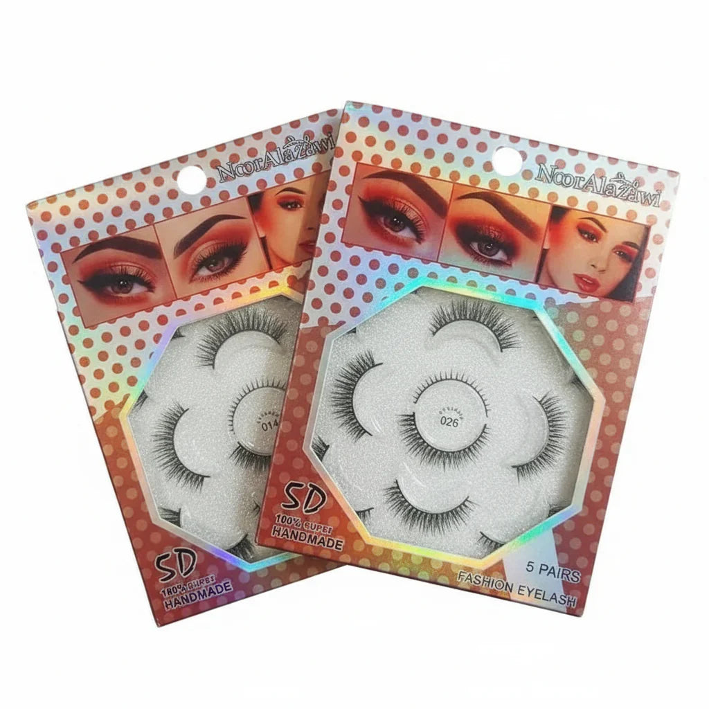 NoorAlažawi 5D Handmade Eyelashes - 5 Pairs - Buy Online in Pakistan at Cosmia.pk
