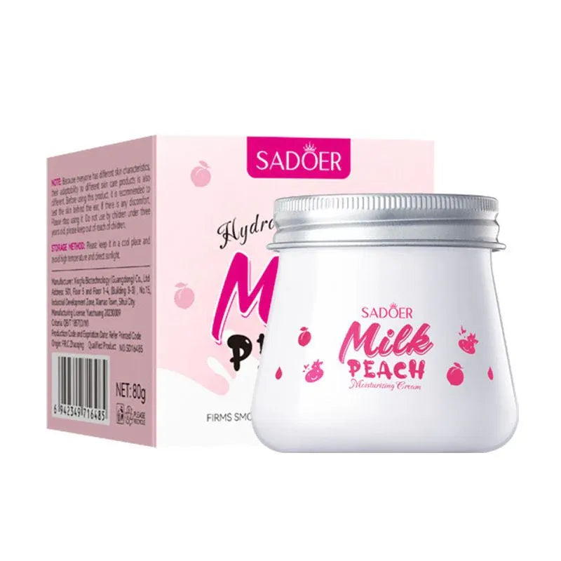 Sadoer Hydro Boost Milk Peach Whitening Moisturizing Face Cream - 80g - Buy Online in Pakistan at Cosmia.pk