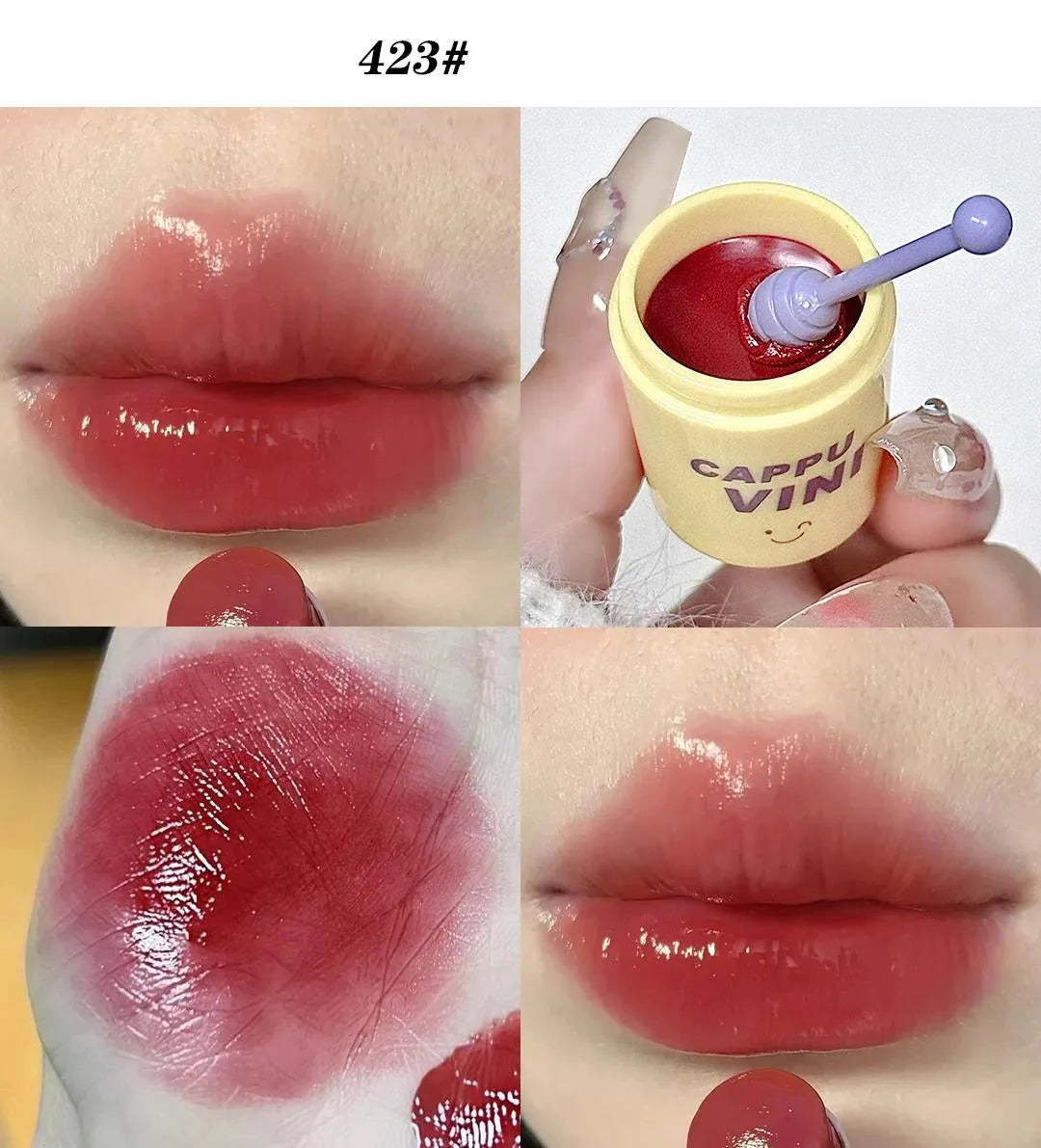 CAPPUVINI Stain-resistant Straw Cup Lip Gloss 3(Pcs) Set - Buy Online in Pakistan at Cosmia.pk