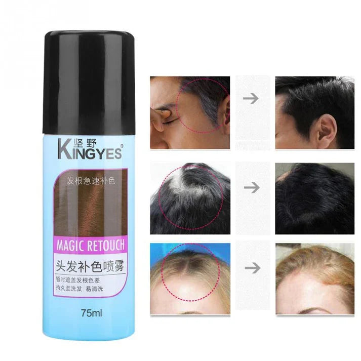 Kingyes Magic Retouch Instant Root Concealer Light Brown Spray 75ml - Buy Online in Pakistan at Cosmia.pk