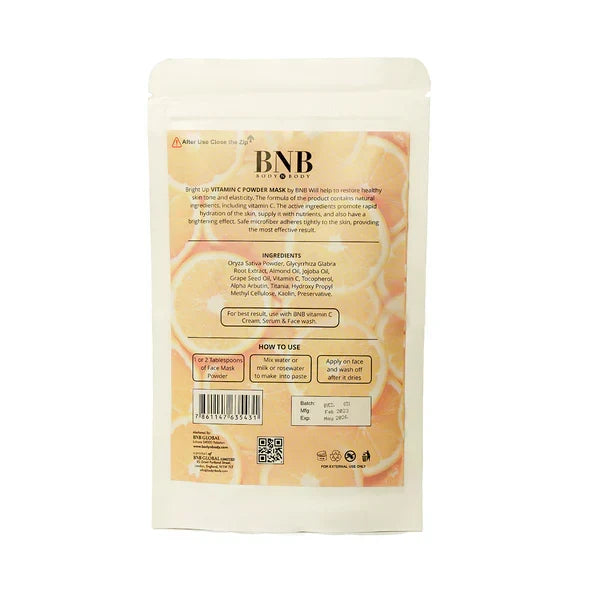 BNB Bright Up Vitamin C Mask - 120gm - Buy Online in Pakistan at Cosmia.pk