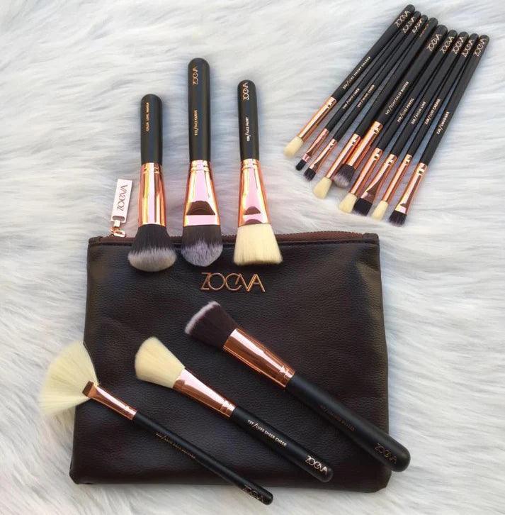 Zoeva Makeup Brushes With Pouch - 15Pcs - Buy Online in Pakistan at Cosmia.pk