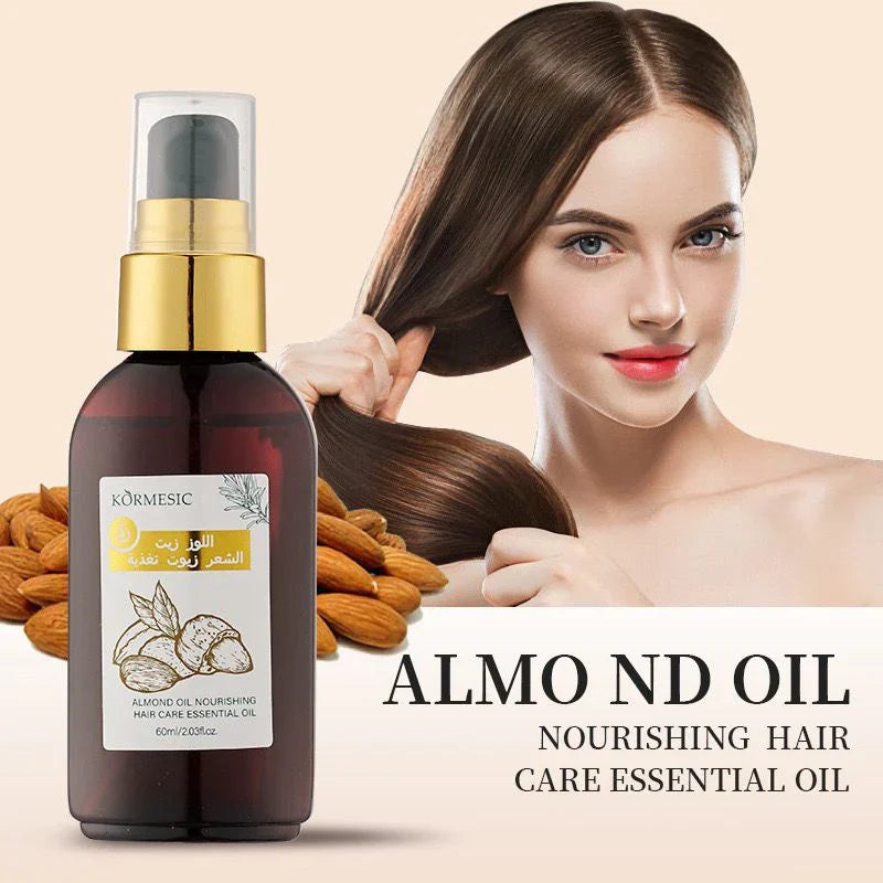 KORMESIC Natural Organic Almond Oil for Men & Women Scalp Care Serum Hair Treatment Growth Oil 60ml - Buy Online in Pakistan at Cosmia.pk