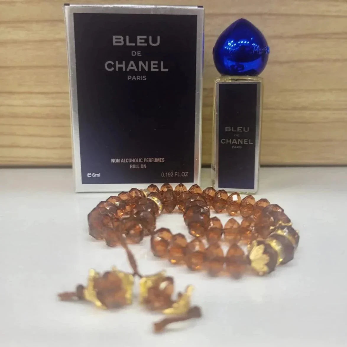 Bleu De Chanel Paris Attar with Tasbeeh - 6ml - Buy Online in Pakistan at Cosmia.pk