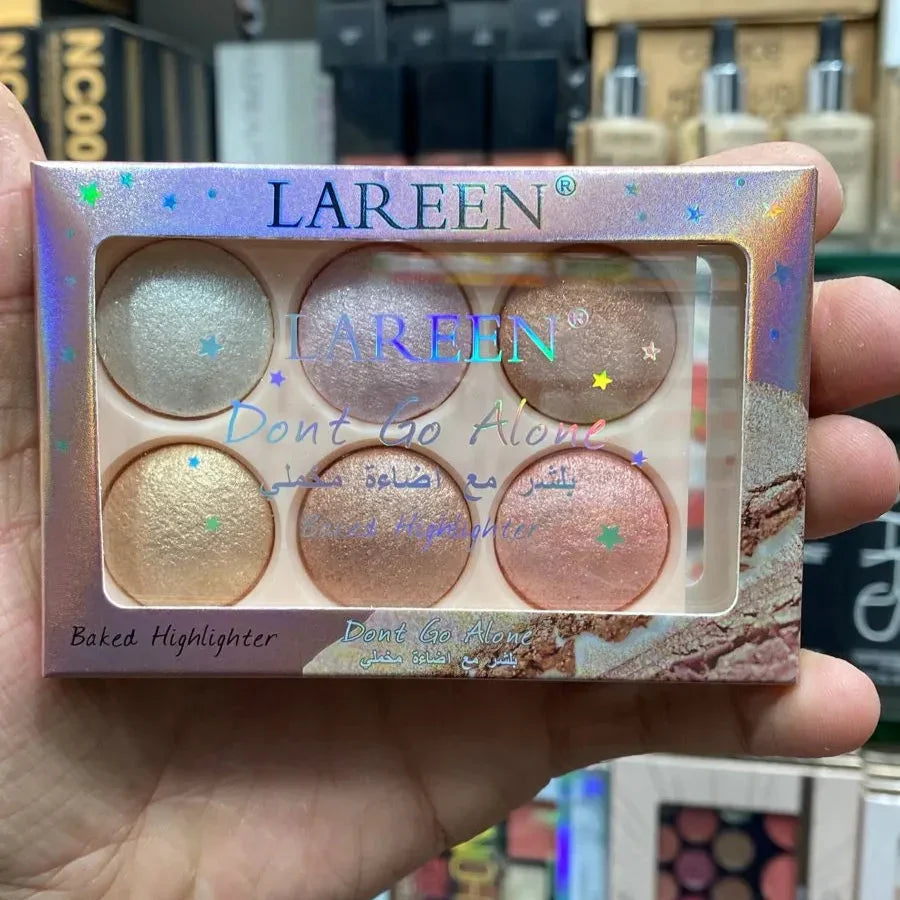 6 Colors Lareen Highlighter Palette - Buy Online in Pakistan at Cosmia.pk