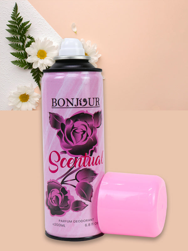 Bonjour Deodorant Spray Scentual - 200ML - Buy Online in Pakistan at Cosmia.pk