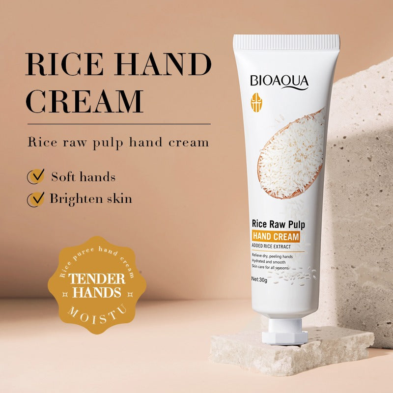 BIOAQUA Rice Raw Pulp Hand Cream 30g - Buy Online in Pakistan at Cosmia.pk