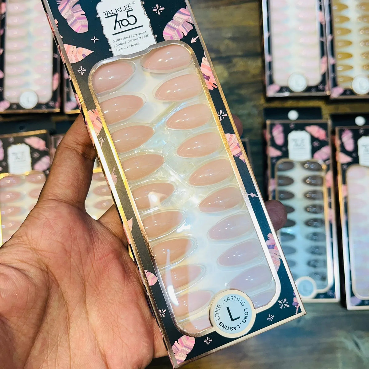 7To5 Talklee Matte Artifical Nails With Free Stickers - Buy Online in Pakistan at Cosmia.pk