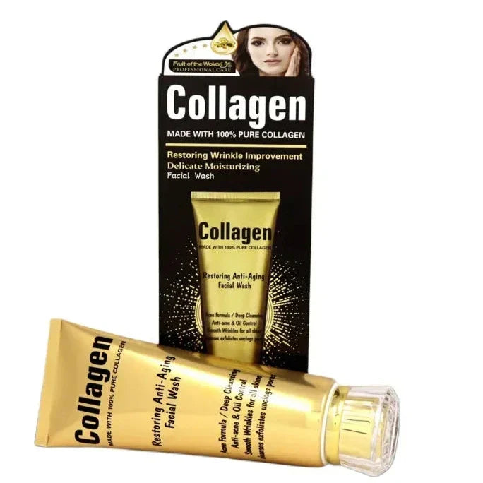 Wokali Collagen Anti‑Aging & Anti‑Acne Facial Wash - 120ml - Buy Online in Pakistan at Cosmia.pk