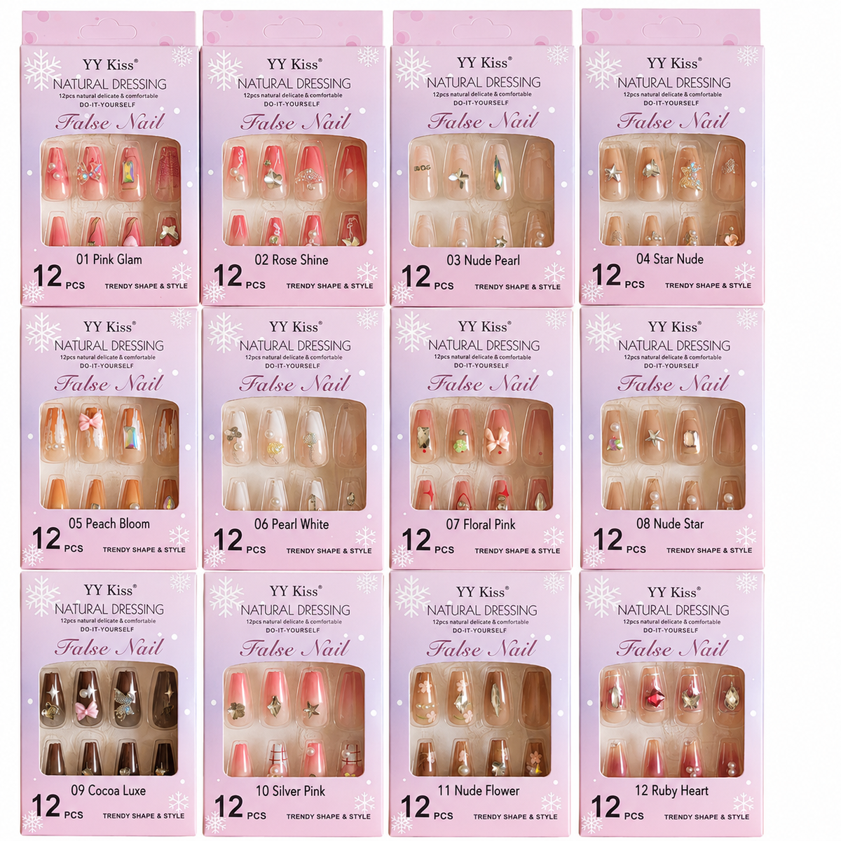 YY Kiss False Nail – 12Pcs - Buy Online in Pakistan at Cosmia.pk