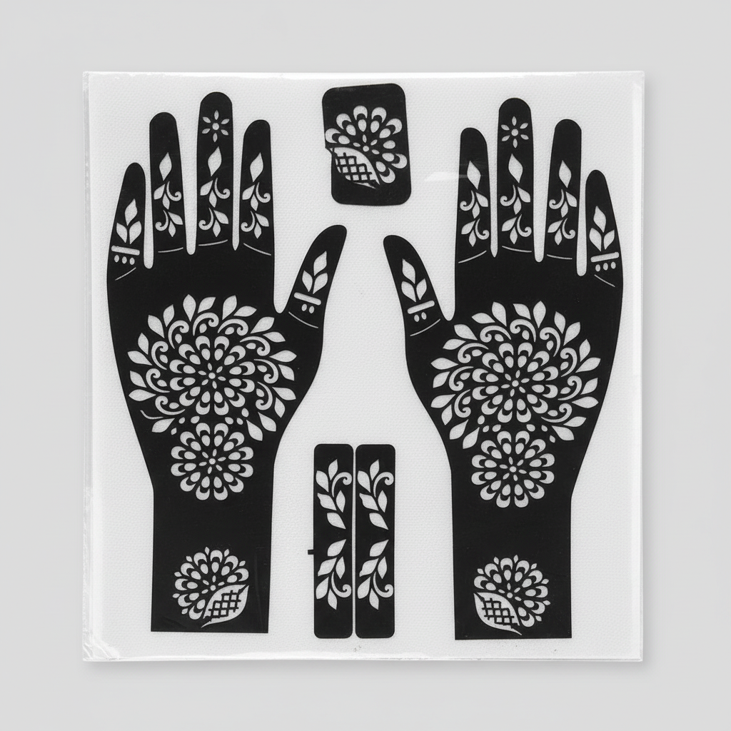 full hand mehndi sticker stencils for henna - Buy Online in Pakistan at Cosmia.pk