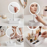 LED Makeup Lamp Mirror with Built-in Organizer Base – Each - Buy Online in Pakistan at Cosmia.pk