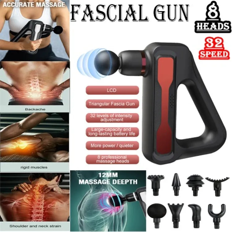 Original Triangle Fascia Gun Deep Tissue Muscle Massager - Buy Online in Pakistan at Cosmia.pk