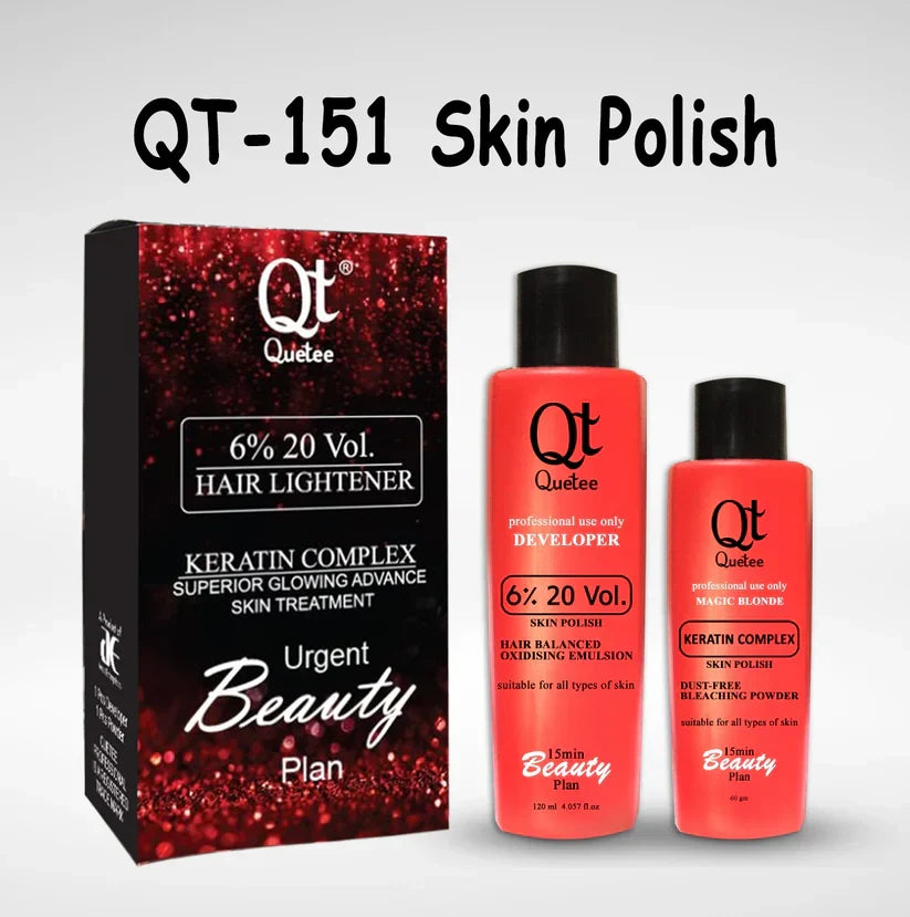 Quetee Hair Lightener Keratin Complex Skin Polish - Buy Online in Pakistan at Cosmia.pk
