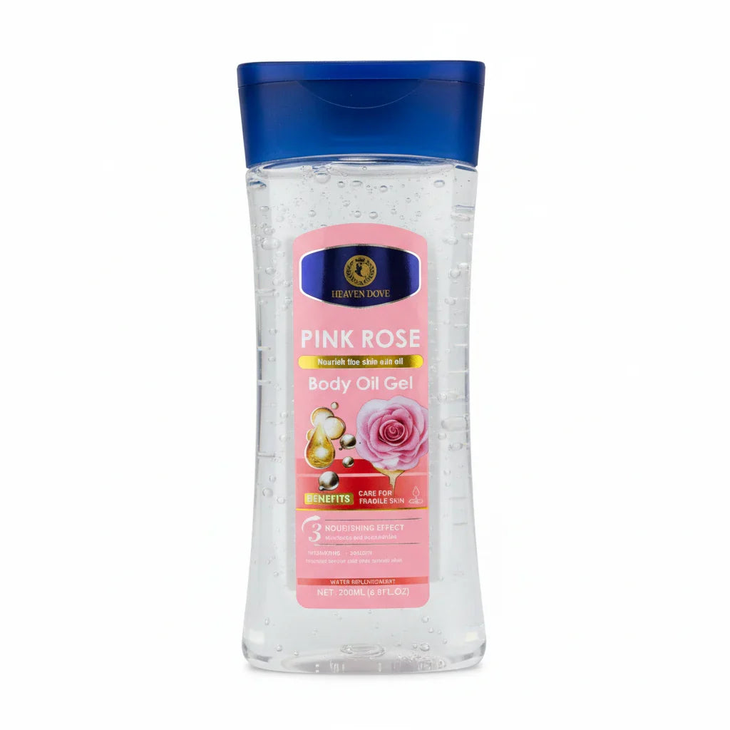 Heaven Dove Pink Rose Body Oil Gel - 200ml - Buy Online in Pakistan at Cosmia.pk
