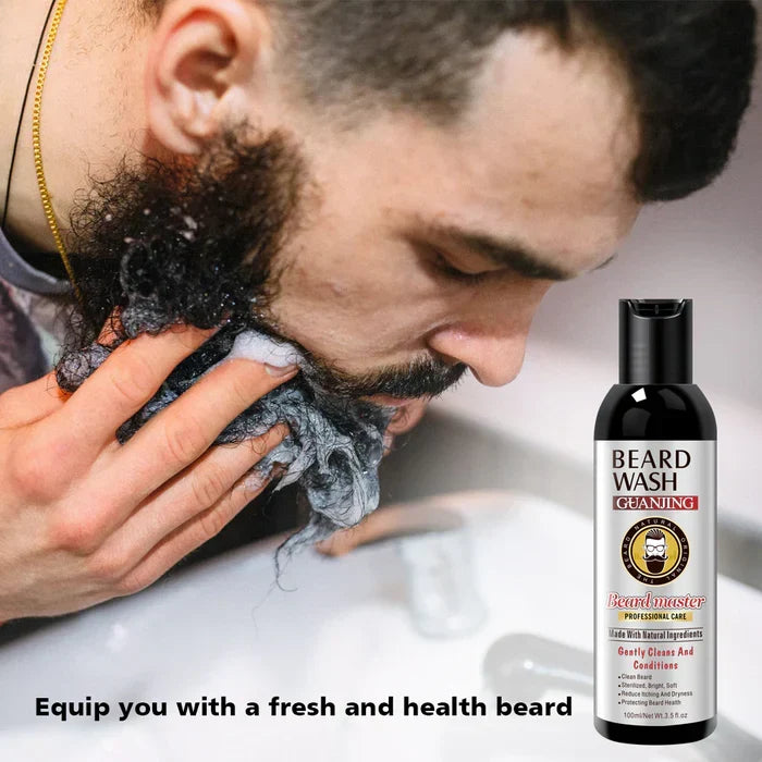 GUANJING Beard Wash Men's Beard Shampoo - 100ml - Buy Online in Pakistan at Cosmia.pk