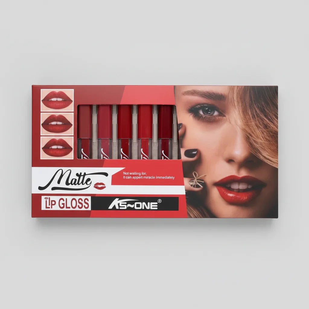 Ks-One Matte Lip Gloss - Pack of 12 - Buy Online in Pakistan at Cosmia.pk