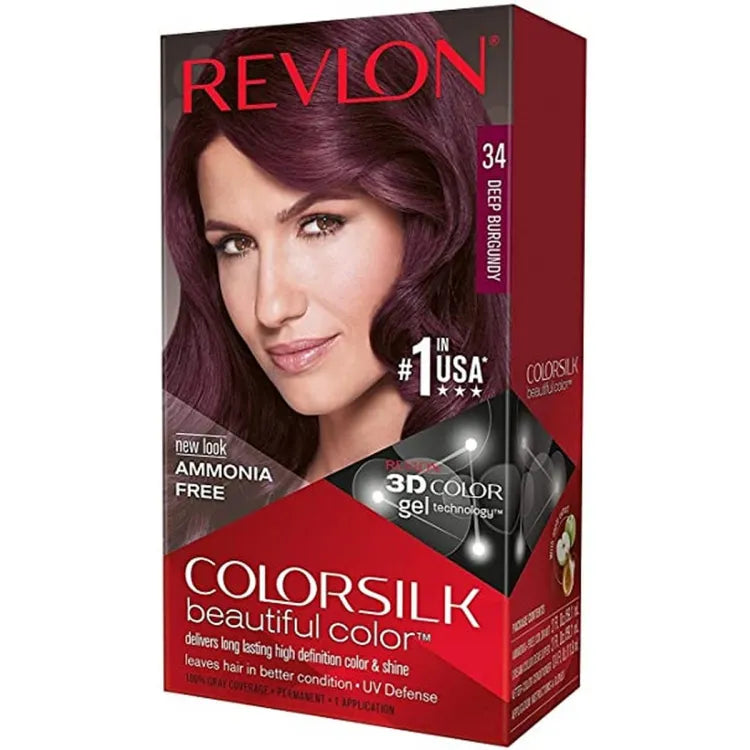 Revlon Colorsilk Hair Color 34 Deep Burgundy - Buy Online in Pakistan at Cosmia.pk