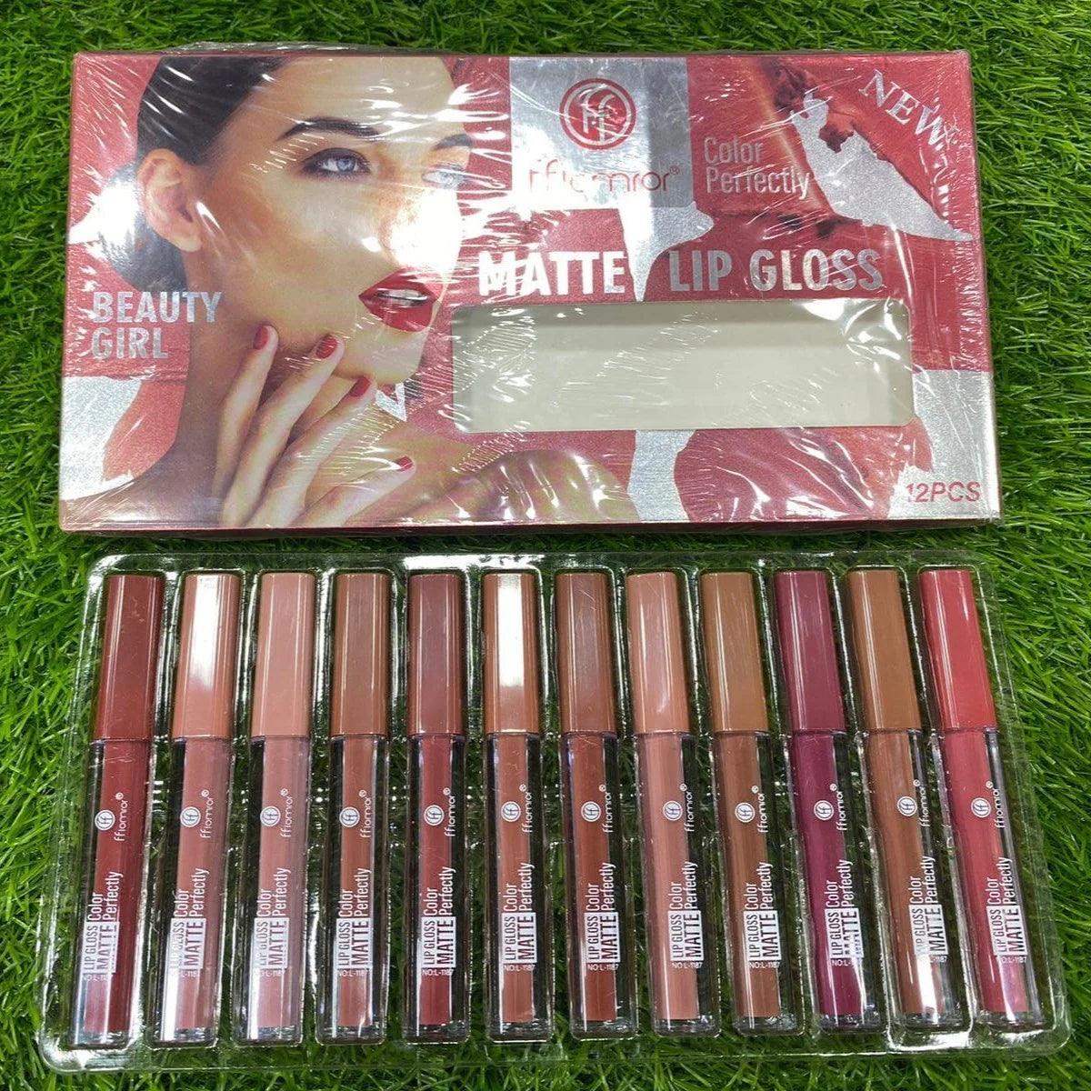 12 Pcs FFlomror Matte Lip Gloss - Buy Online in Pakistan at Cosmia.pk