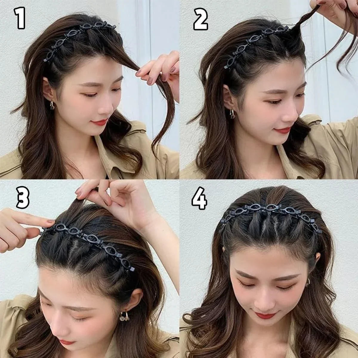 Bangs Hairstyle Hairpin Headband - Each - Buy Online in Pakistan at Cosmia.pk