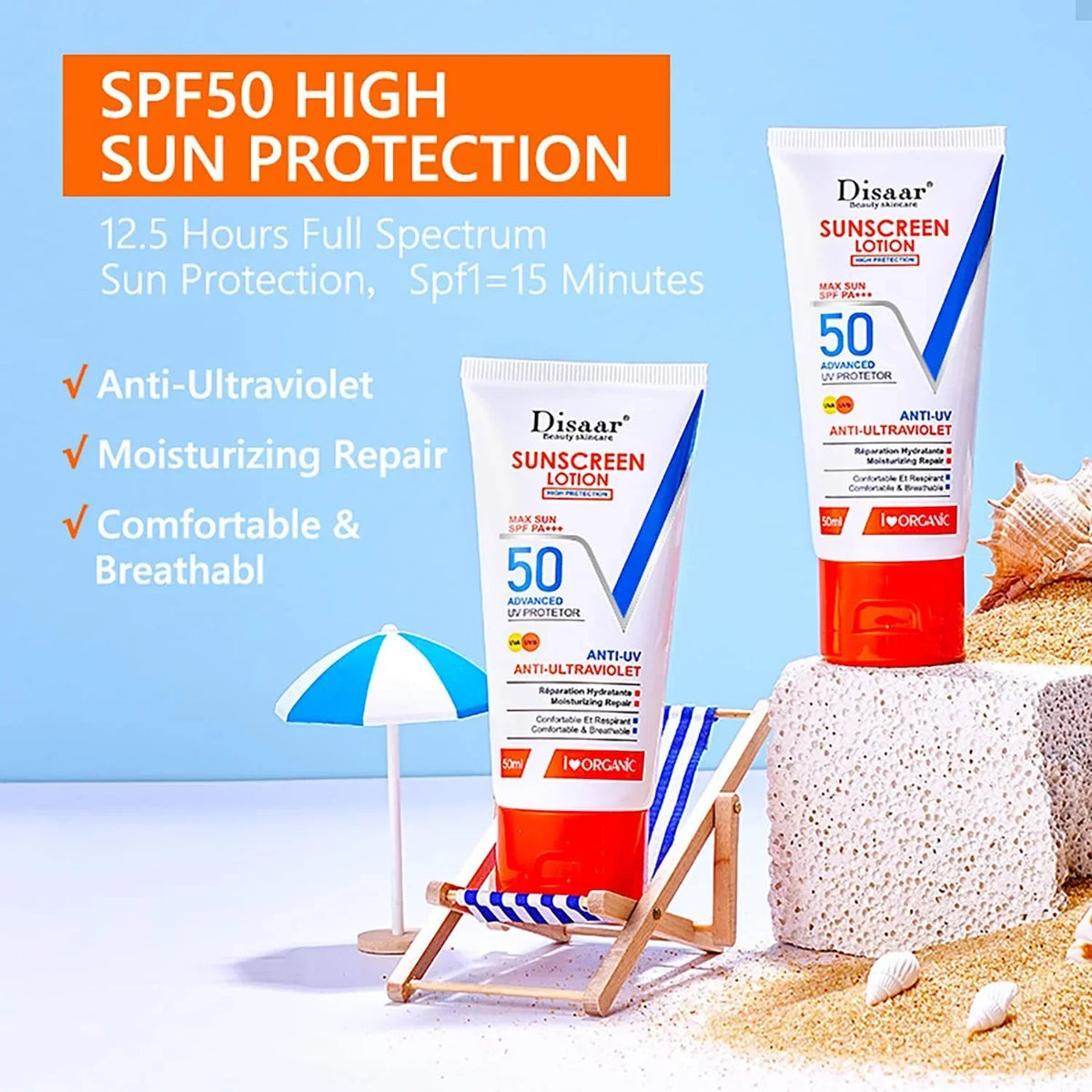 Disaar UVA/UVB SPF 50 Sunscreen Lotion - 50g - Buy Online in Pakistan at Cosmia.pk