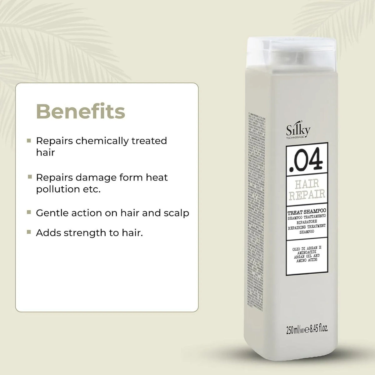 Silky Techno Basic .04 Hair Repair Treat Shampoo - 250ml - Buy Online in Pakistan at Cosmia.pk