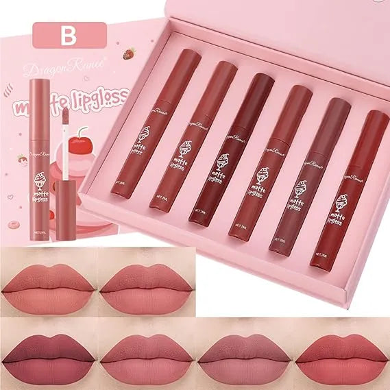 Dragon Ranee Matte Lip Gloss Set (6 Pcs) - Buy Online in Pakistan at Cosmia.pk