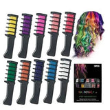 10 Pcs of Colorful Hair Dye Comb Set - Hair Chalks - Buy Online in Pakistan at Cosmia.pk
