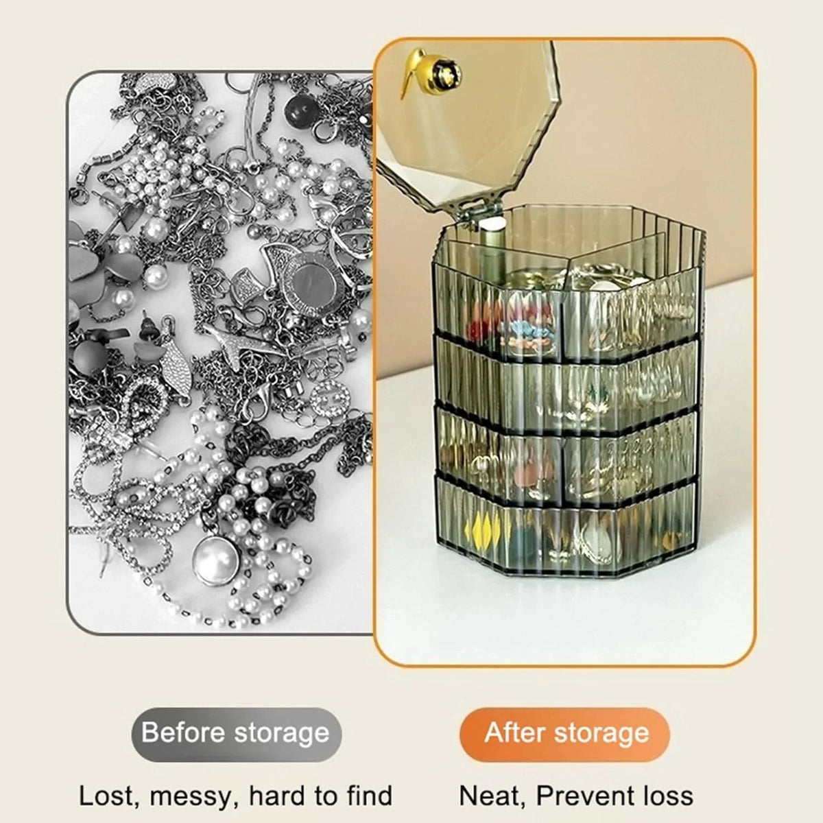 4-Layer Acrylic Jewellery Box - Buy Online in Pakistan at Cosmia.pk