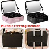 portable Makeup Bag with Adjustable Dividers, Waterproof PU Leather - Buy Online in Pakistan at Cosmia.pk