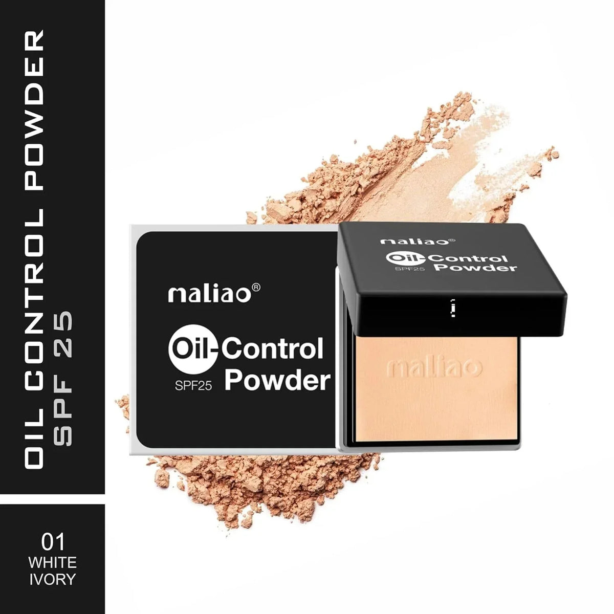 Maliao Cool & Refreshing Oil Control Powder Compact with SPF 25 - Buy Online in Pakistan at Cosmia.pk