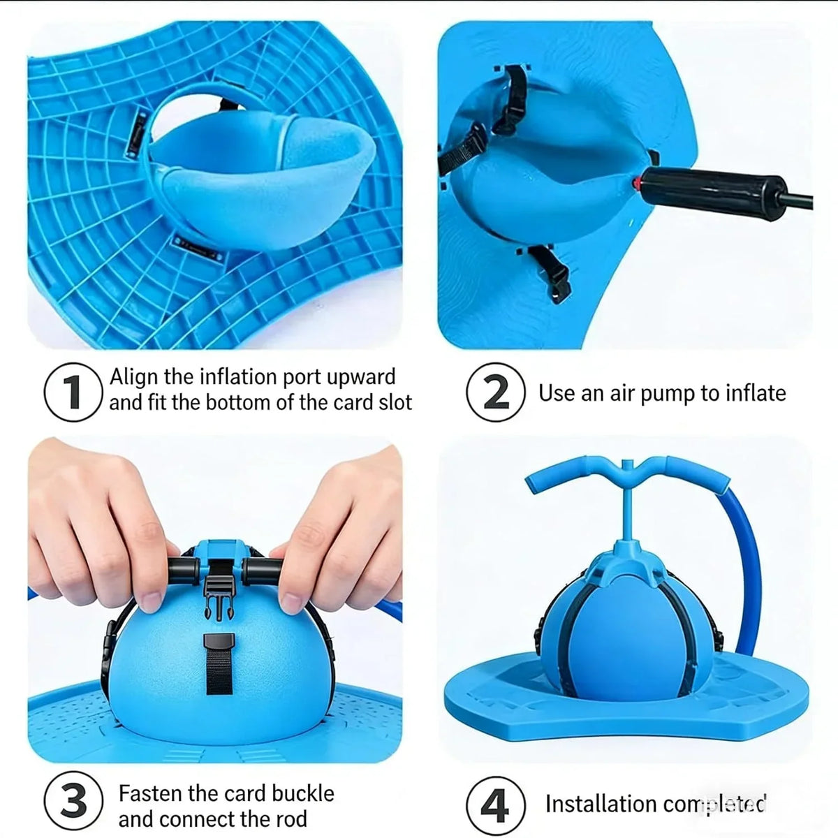 Balance Jumping Ball with Handle and Ball Pump - Buy Online in Pakistan at Cosmia.pk