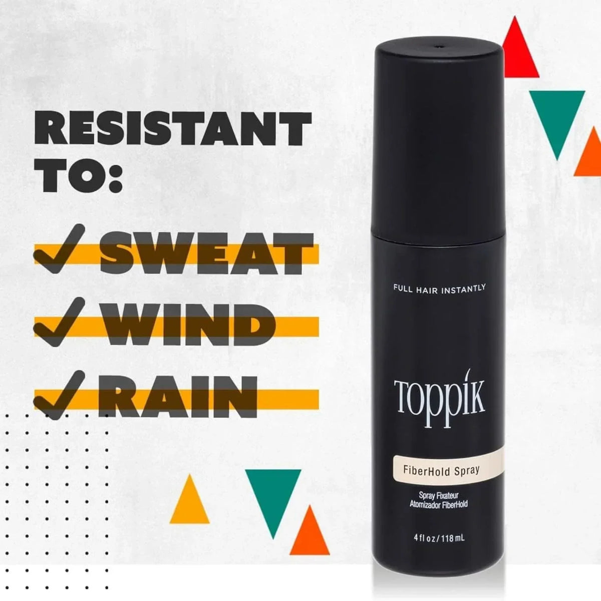 Toppik Fiber Hold Spray, Instant Fuller Looking Hair, 118ml - Buy Online in Pakistan at Cosmia.pk